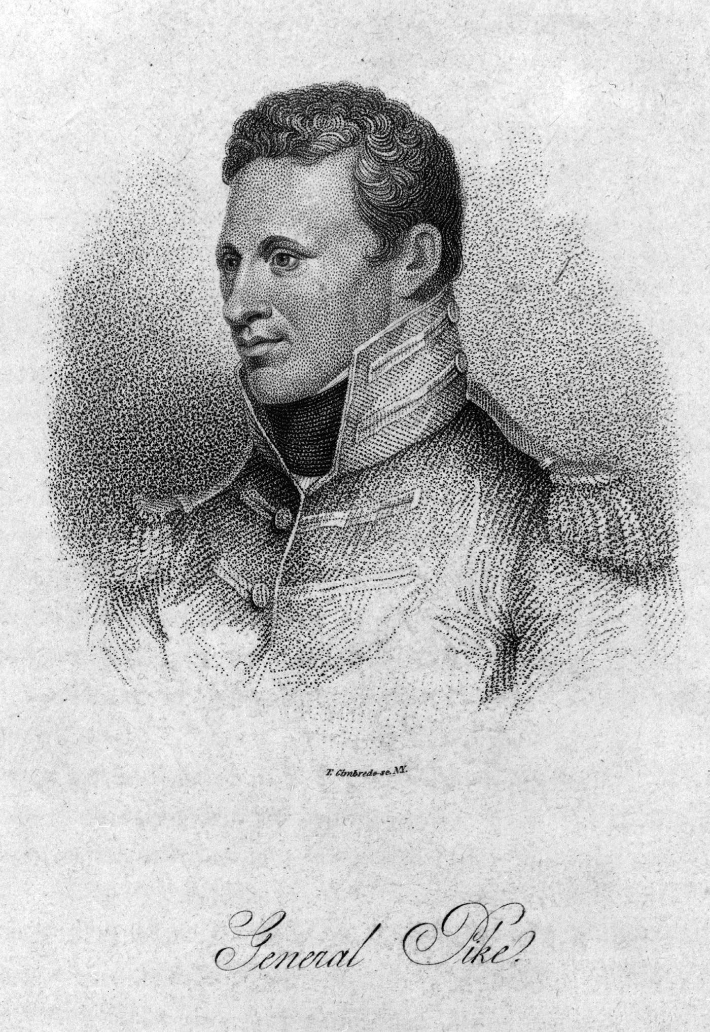 Sketch portrait of Zebulon Pike Sketch portrait of Zebulon Pike